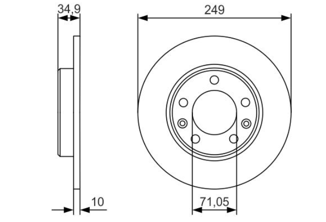 Гальмівний диск 0986479C23 - зображення 2