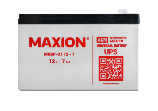 акб 12V 7A (150x65x95) SLA промышленный MAXION серый