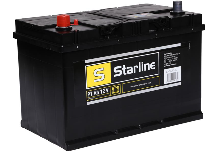 Аккумулятор STARLINE (Asia), L"+" 91Ah, En740 (306 x 173 x 225) левый "+", B01
