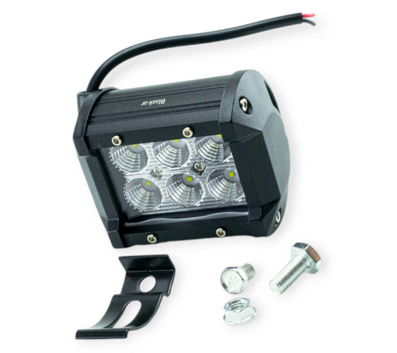 фара дополнительная LED  прямоуг.  95х75х65 (Д/В/Ш) 18W ближний  Н11