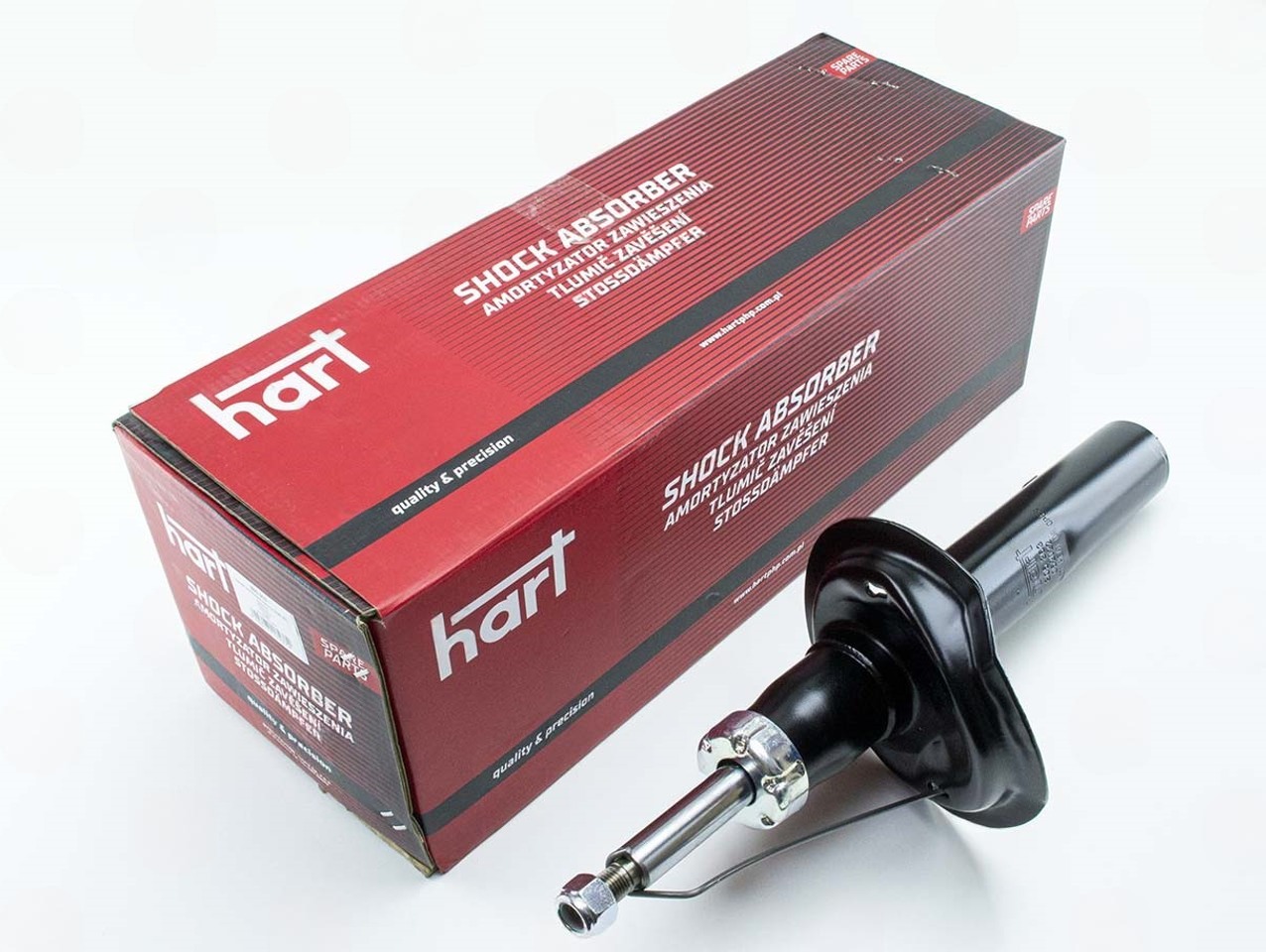 амортизатор пер. Peugeot 206 1.1/1.6i 98-> правый R масл.  (HART)