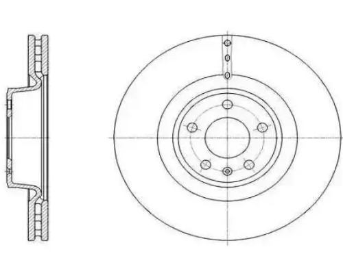 диск тормозной передний 345