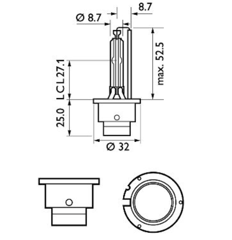Лампа ксеноновая D4S 12V 35W PHILIPS X-treme Vision gen2+150% more vision 42402XV2S1 - зображення 3