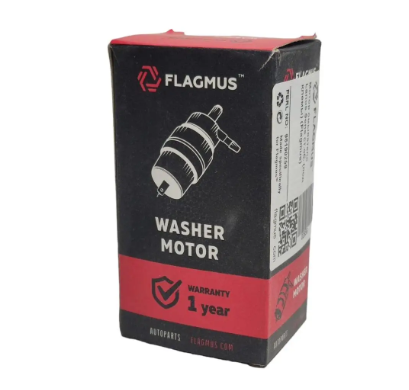 мотор бачка омывателя Lanos с/о под клему (Flagmus) 96190259S - зображення 3