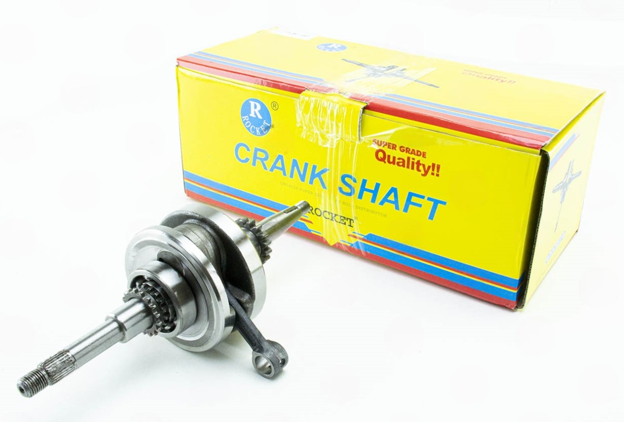 коленвал GY6-60,80 TMMP (с подшипниками, шатун + 2 см) GRANK SHAFT