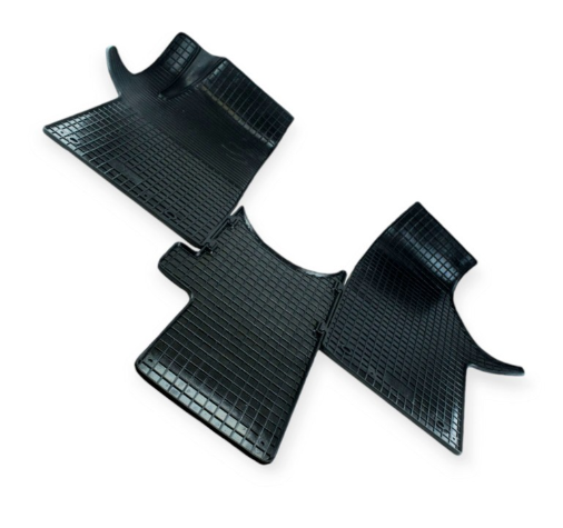 коврики салона VW T5 2003-2015 (1+1)  борт 1см, евроклетка (3шт)