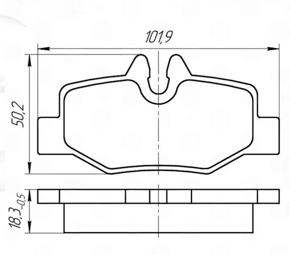 колод.торм. зад. MB Vito 639 (03-14)  (Dafmi-Intelli)