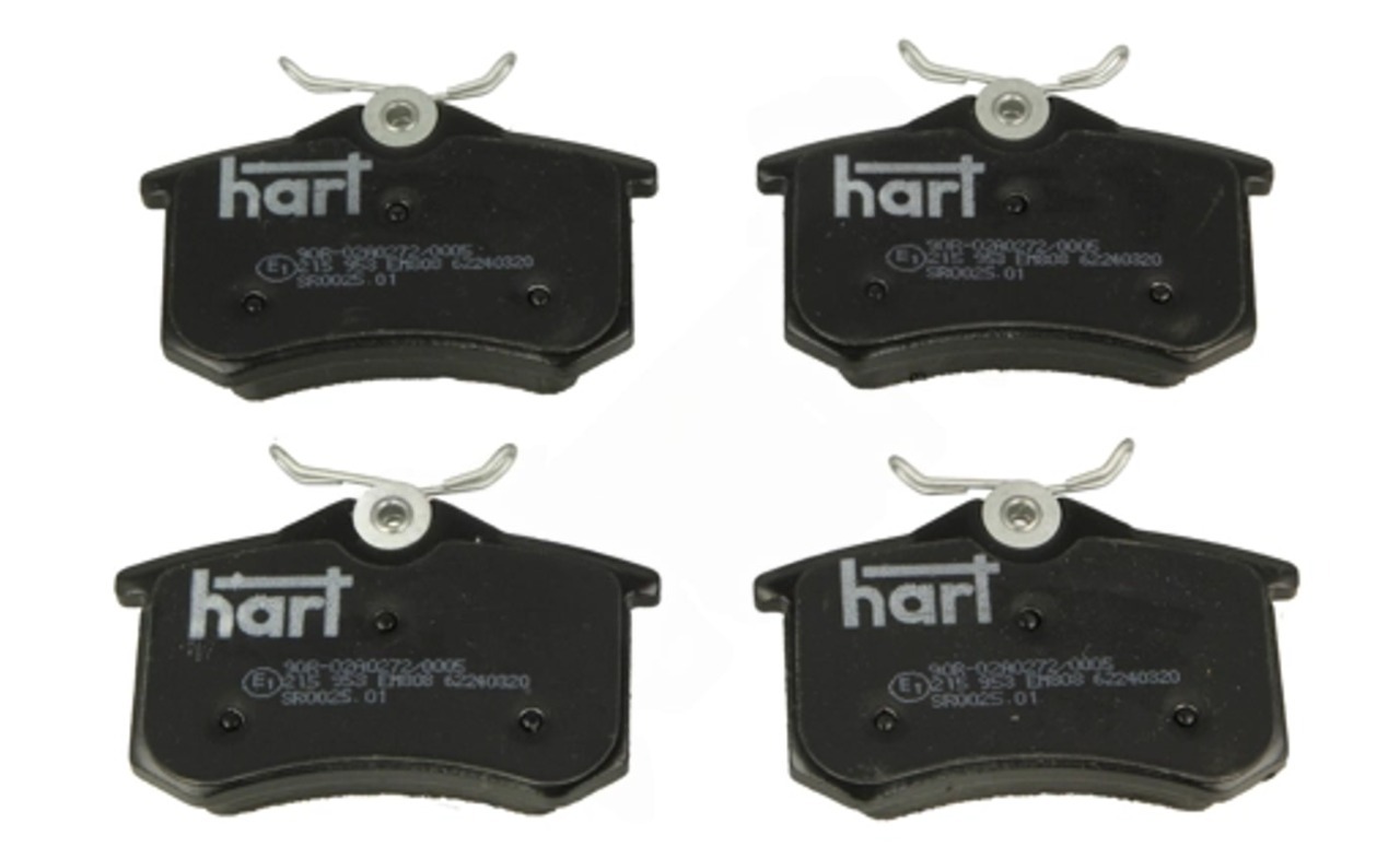 колод.торм. зад. Audi A6 (97-04), VW Jetta (84-91), Renault Scenic 03->  (HART)