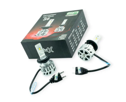 лампа LED H7 12V-24V S6 5000K 8000L  радиатор+вентилятор