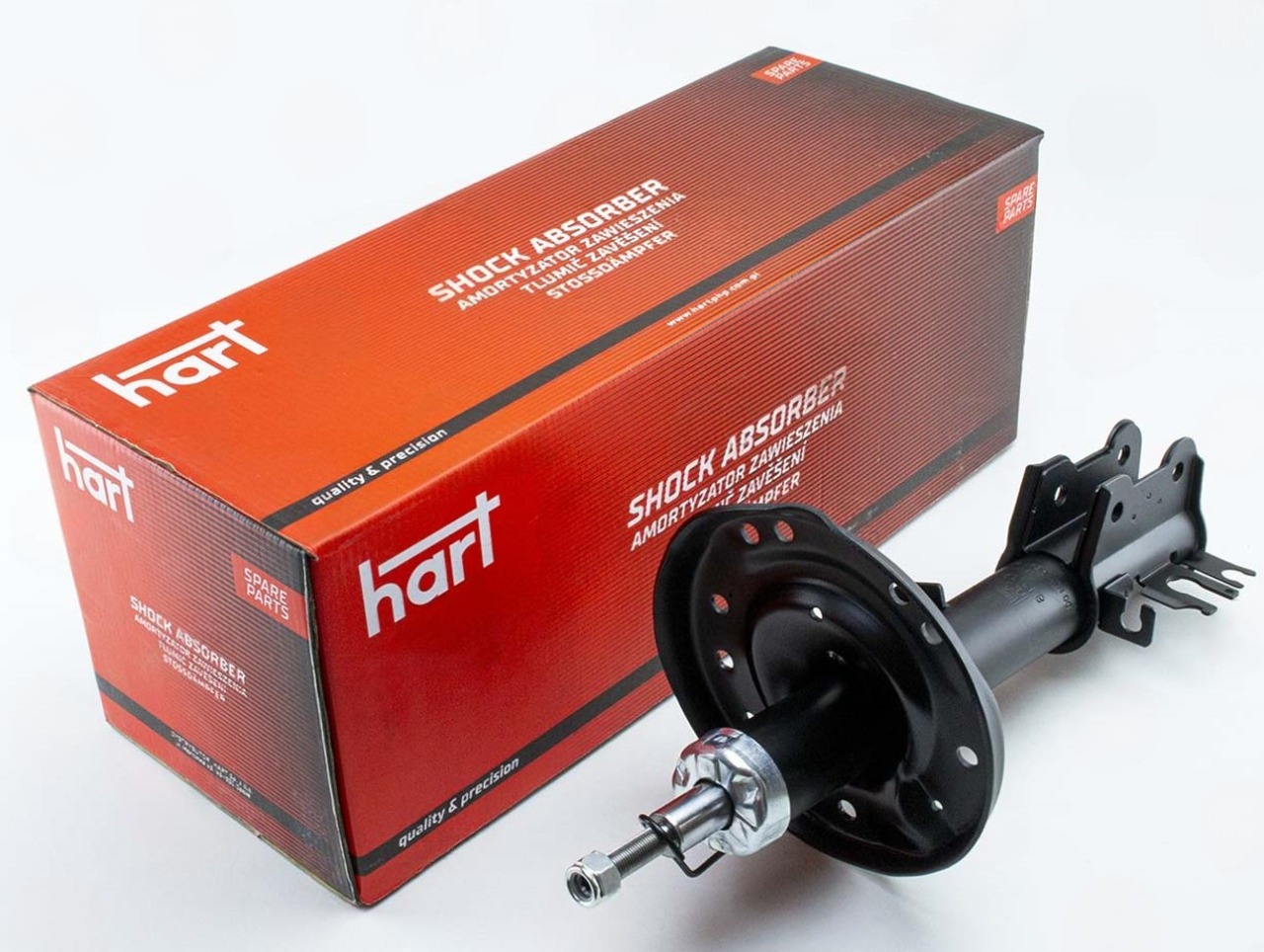 амортизатор пер. Fiat 500 левый L 07->  (HART)