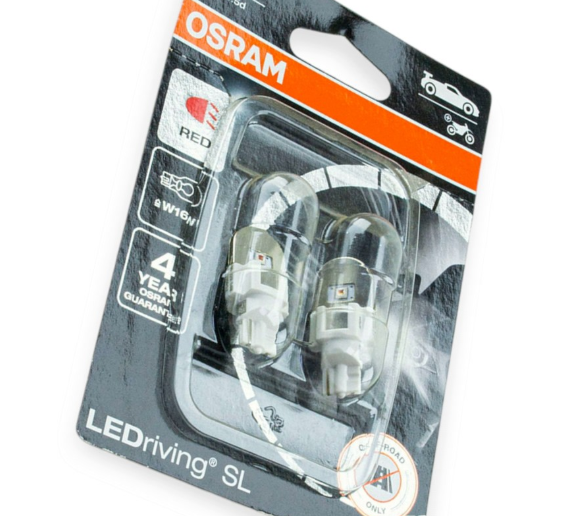 лампа БЦ 12V 16W W2.1х9.5d OSRAM RED LED