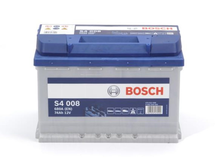 Аккумулятор Bosch S4 Silver 74Ah, EN 680 правый "+" 278х175х190 (ДхШхВ)