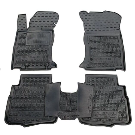 коврики салона Subaru Outback 2015-2020 борт 2,5см, с перемычкой