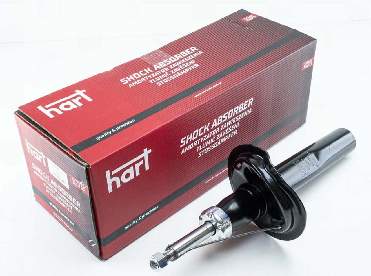 амортизатор пер. Peugeot 206 1.1/1.6i 98-> левый L масл.  (HART)