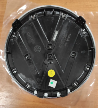 эмблема реш. Volkswagen Passat B8 Ø 14см, пластик, хром 386404 - зображення 3