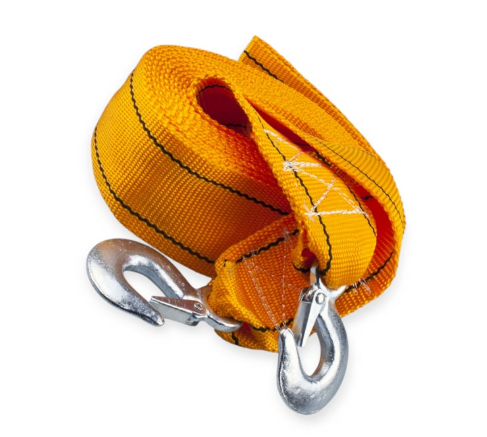 трос буксир. лента  10 т х 6,0м х 75мм крюк/оранж/сумка/полипропилен Lavita