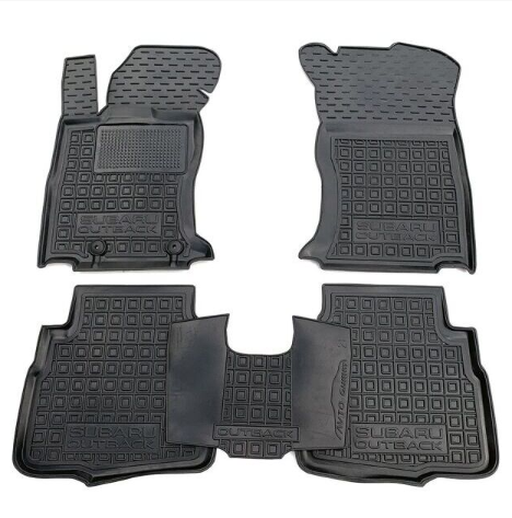 коврики салона Subaru Outback 2021-> борт 2,5см, с перемычкой