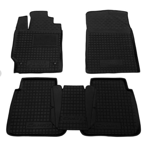 коврики салона Toyota Camry XV 40 2006-2011 борт 2,5см, с перемычкой