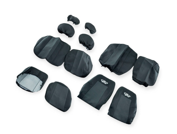 чехлы салона Chery Amulet 2003-2012 седан раздельная  "ткань" серые