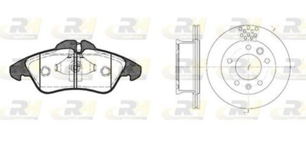 Гальмівний комплект (Диски RH 6461.10 + Колодки RH 2578.00)