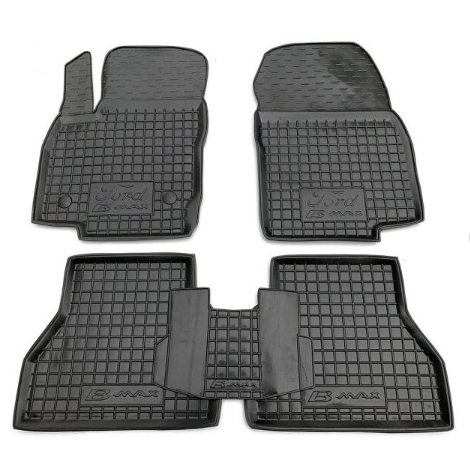 коврики салона Ford B-Max 2012-2017 борт 2,5см, с перемычкой