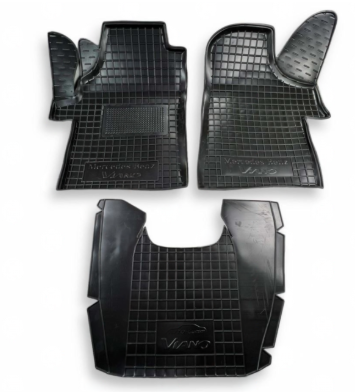 коврики салона Mercedes Viano 2007-> (long) салон з 2-х частей борт 2,5см, с перемычкой