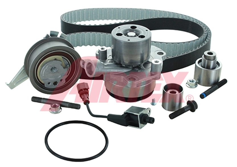 ремкомплект ГРМ (ремень+ролики+помпа) VW Passat, Tiguan 2.0TDI 14->  (AIRTEX)