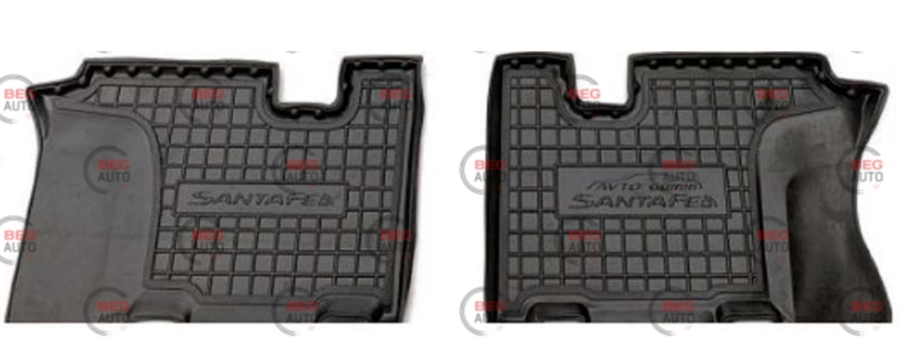 коврики салона Hyundai Santa Fe Grand 2014-> (3 ряд) борт 2,5см, с перемычкой