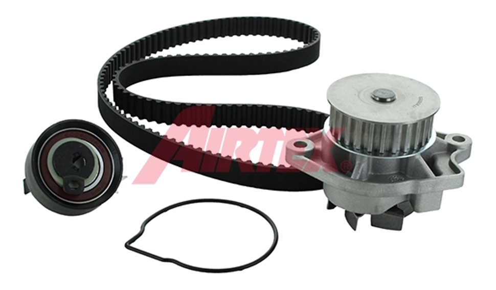 ремкомплект ГРМ (ремень+ролики+помпа) VW Caddy II, Polo 1.0/1.4 (95-04)  (AIRTEX)