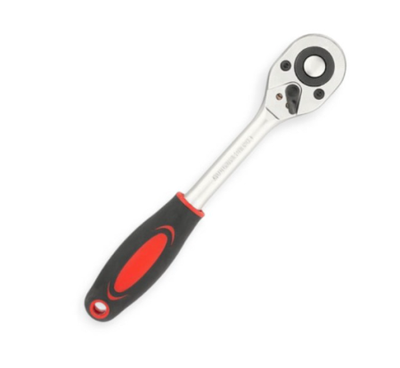 трещетка с квадратом   1/2" 24 зуба 250 мм CrV Intertool HT-2106 - зображення 2