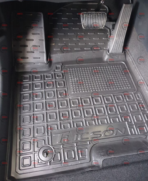 коврики салона Hyundai Tucson IV 2021-> ДВС борт 2,5см, с перемычкой