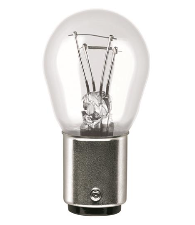 лампа A 12V P21/5W BAY15d OSRAM 7528 - зображення 2