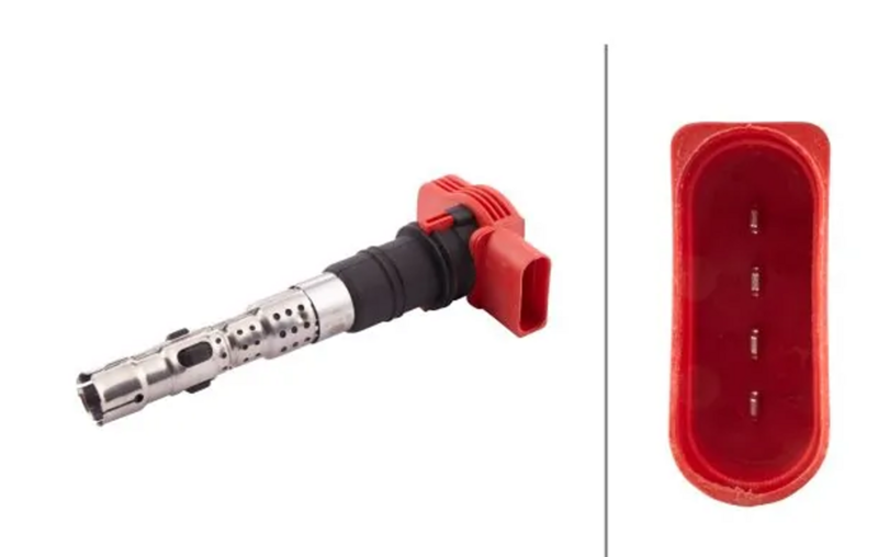 катушка зажигания Audi A4, A6, A8 3.7/4.2 02->  (HELLA)