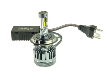 лампа LED H4 12V-24V Type 48 70W 5500K 18000L радиатор+вентилятор+обманка type 48 LED H4 H/L - зображення 2