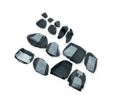 чехлы салона Skoda Octavia  A5 2004-2013 седан раздельная "ткань" серые