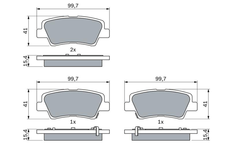 Гальмівні колодки дискові 0986494557 - зображення 2