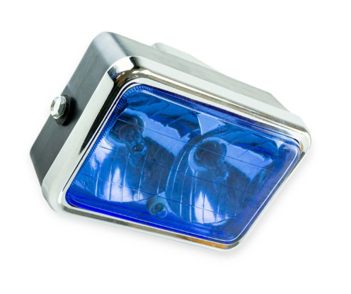 фара квадратная ИЖ,МТ (синее стекло двойная) мото