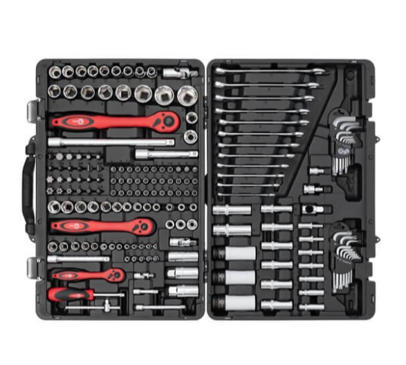 набор инструмента 1/2",1/4",3/8"  176 шт  с битами PROFI  Тайвань ET-7176 - зображення 2