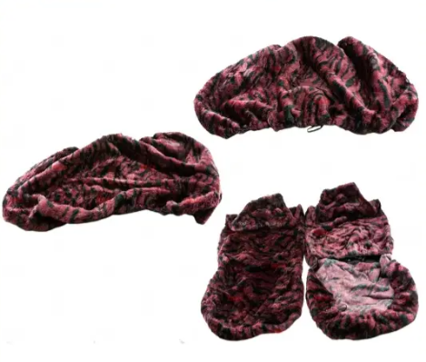 чехлы салона универс. "меховые" бордо  №18