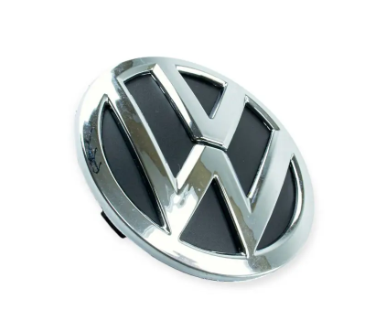 эмблема реш. Volkswagen Polo 6C 2014-> Ø 12см, пластик, хром