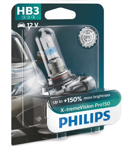 лампа НВ3 12V 65W PHILIPS X-treme Vision Pro150 +150%