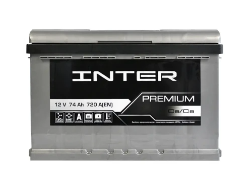 Аккумулятор  INTER  74Ач 720A limited edition (L3) (0) Евро правый +