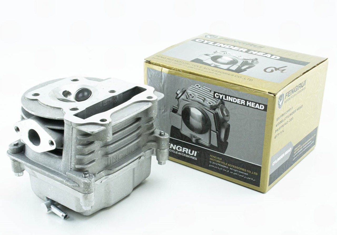 головка цилиндра в сб. GY6-80 с распредвалом и крышкой клапанов