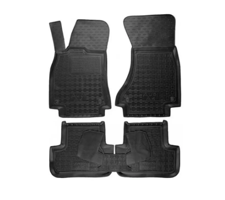 коврики салона Audi A4 (B8) 2008-2015  борт 2,5см, с перемычкой