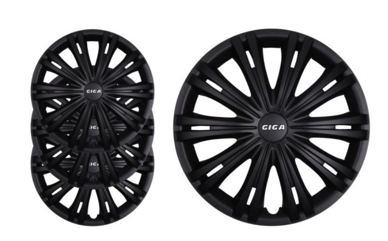 Колісні ковпаки GIGA Black радіус 14 "комплект 4шт
