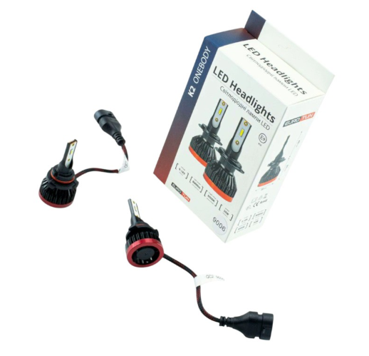 лампа LED HB4 12V EUROTUN K2 50W 8000L 6000K радиатор + вентилятор ET-K2-9006 - зображення 3