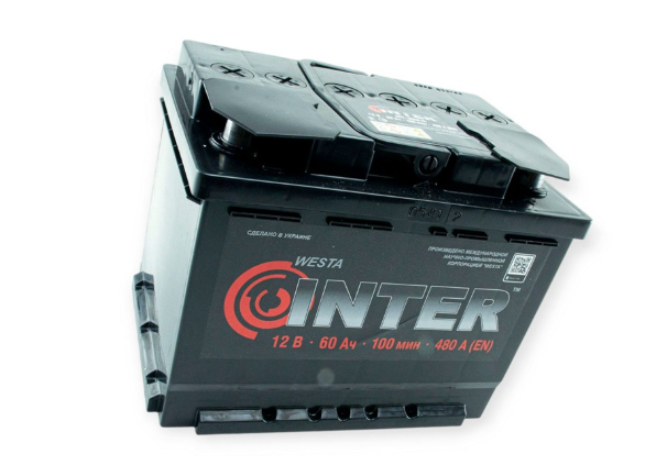 Аккумулятор  INTER  60Ач 480A (L2) (0) Евро правый +