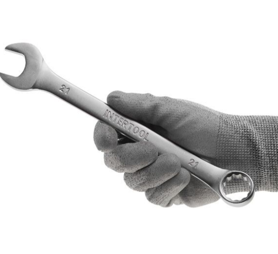 ключ рожково-накидной 21мм CrV HT-1221 - зображення 4