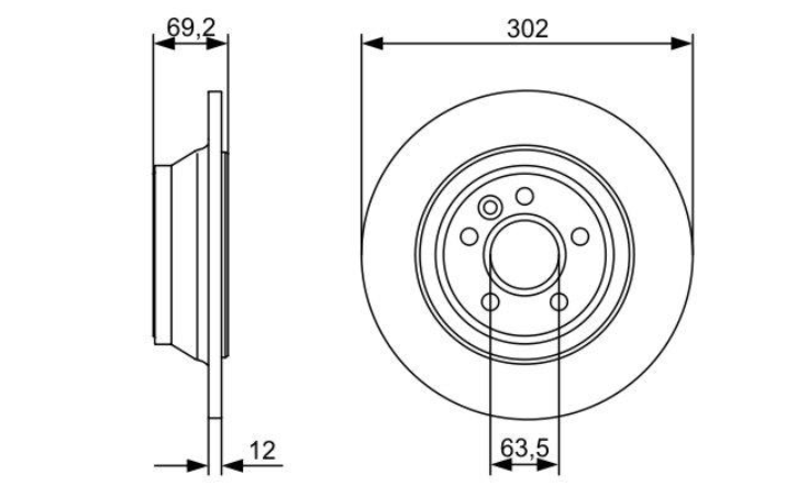 Гальмівний диск 0986479396 - зображення 2