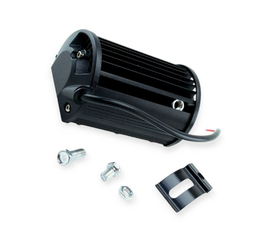 фара дополнительная LED  прямоуг. 130х80х65 (Д/В/Ш) 54W дальний желтая 01633 - зображення 2